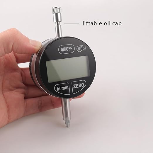 Digital Dial Indicator Digimatic Indicator 0.001mm/0.00005inch 0-12.7mm Test Range, IP54 Waterproof and Dust Proof