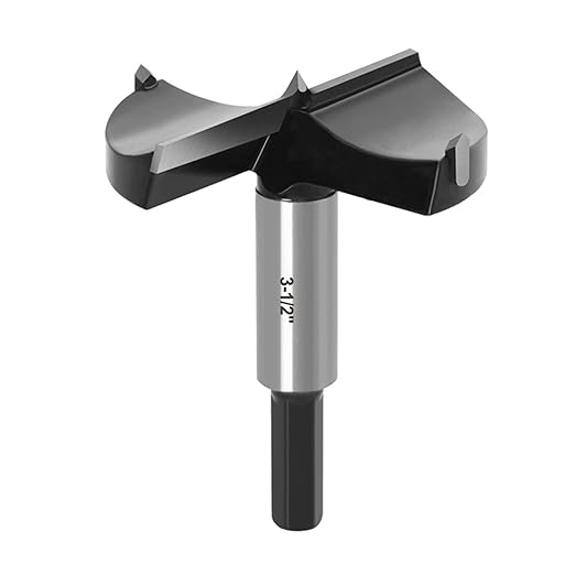 ASNOMY 3-1/2" Inch Carbide Forstner Drill Bit, Carbide Tipped Forstner Bit for Hard Wood, Wood Drilling Hole Saw Set Woodworking Hinge Cutter Tool Kits for Wood Plastic Plywood
