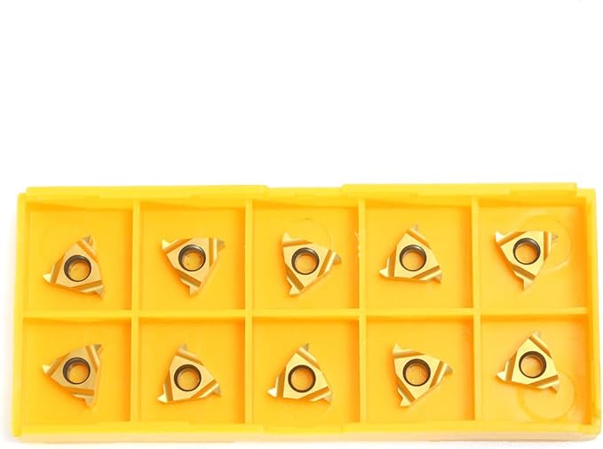 Lathe Threading Carbide Inserts:10 Pcs 11ER A60 1/4 Carbide Inserts for External Threading Holders CNC Cutting CNC Turning Tool