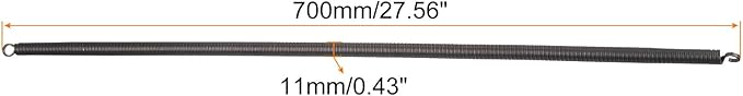 MECCANIXITY Spring Tube Bender OD 11mm/0.43" Steel Spring Pipe Bending Tubes 700mm/27.56" Long for 3/8" PVC Pipe(ID 12mm) in Home Renovations,Electrician Wiring Bending Pipe(insert-pipe use)