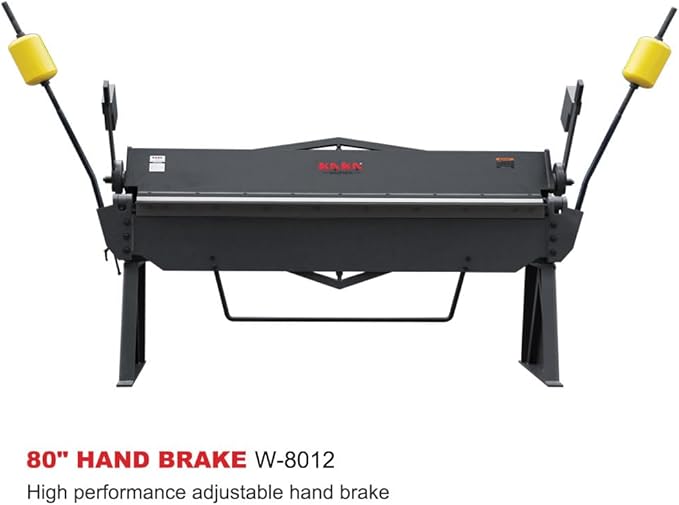 KAKA INDUSTRIAL Sheet Metal Brake, 80-Inch Sheet Metal Bender Brake, 12-Gauge Mild Steel Capacity Metal Break Bender, 0-135 Degree Adjustable Bending Brake W-8012