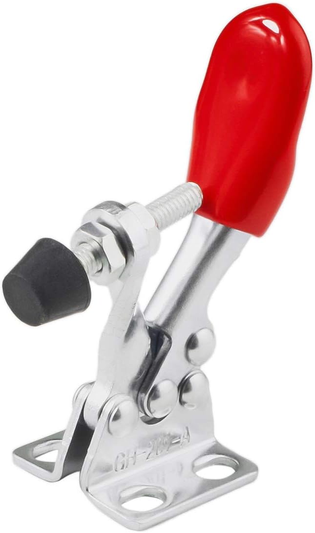 6PCS Toggle Clamp 201A Hand Tool 60 lbs / 27kg Holding Capacity Antislip Horizontal Quick Release Tool