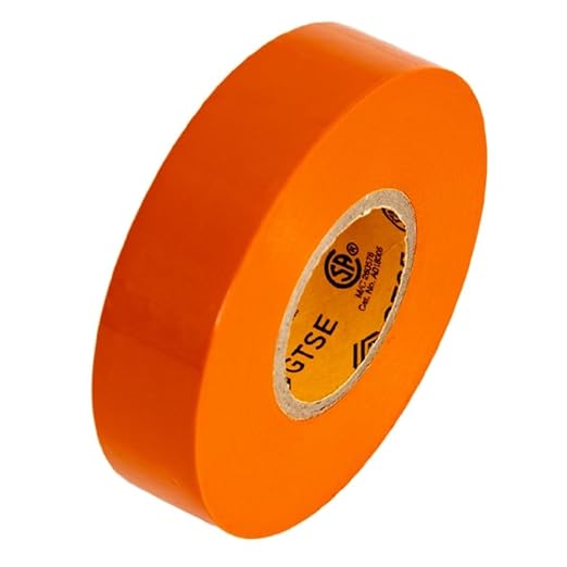 GTSE Orange Electrical Tape, 240 Rolls Bulk Box – Waterproof, Industrial Grade Vinyl, 3/4 in x 66ft– Strong Self-Adhesive PVC Electric Tape for Wire Insulation, 7 Mil, 600V – UL/CSA Listed