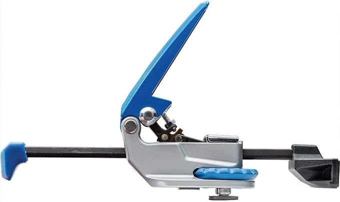 Auto-Lock T-Track Clamp Adjustable Aluminum Body Clamps for Woodworking Ideal for Miters & Irregular Shapes