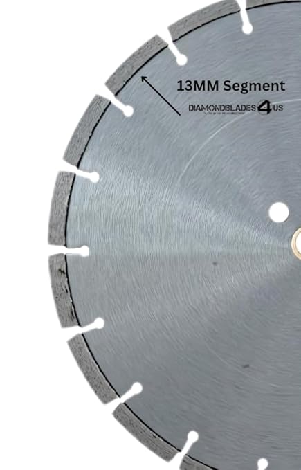 10 Pack 14" Diamond Saw Blades 13mm Segment Long Life for Cutting Brick Block Concrete Stone