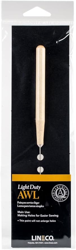 Lineco Fine Point W/Wooden Handle Awl Light Duty