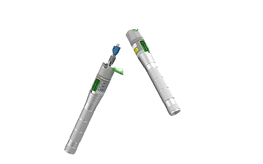 100KM Visual Fault Locator for Fiber Optic Cables, High-Power VFL Tester with FC/ST/SC/LC Support, Long-Range Fault Finder & Light Pen Tool for FTTH, Telecom, Datacenters, OTDR, Industrial Networks