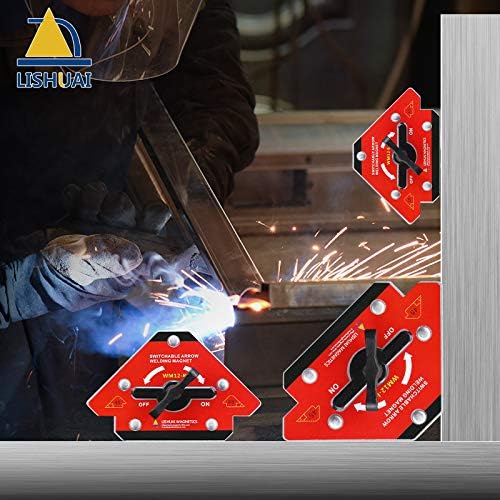 LISHUAI Unique Design On/Off Switch Strong Neodymium Arrow Welding Magnet 45 90 135 Degrees 176 LBS