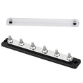 GLOSO Common Busbar 3/8” Power Distribution Block Marine Bus bar Battery Terminal Distribution Block 150 Amp Rating 6P