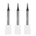 3PCS 5/64" Micrograin Carbide Square End Mill Set 2 Flute HRC 55 AlTiN Coating End Milling Bits for Milling Alloy Steels, Hardened Steel, CNC Router Bits