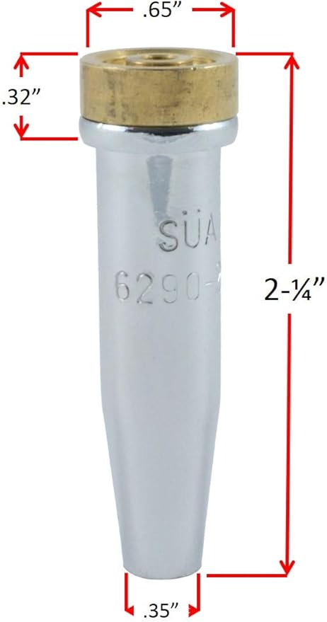 SÜA - Heavy Duty Oxy-Fuel Torch Compatible with Harris with Check Valves + Cutting Tip (Propane)