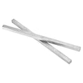 uxcell 2 Pcs Square Steel Key Stock, 1/2" x 1/2" x 12" Cold-Drawn 45# Steel Bars Precision Key Stock for Gearbox Coupling, Silver Tone