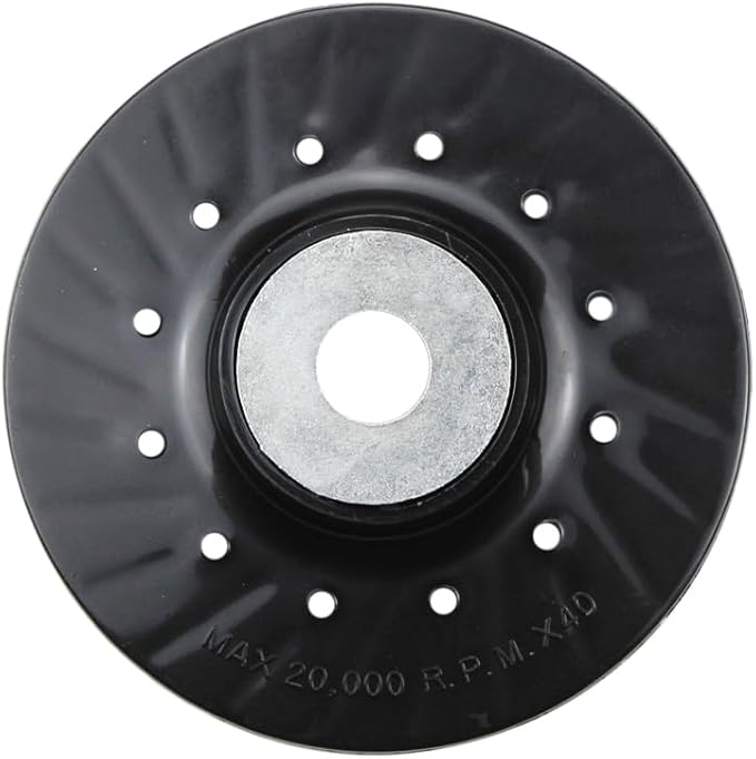 BHA Angle Grinder Ribbed Backing Pad for Resin Fiber Disc, 4.5" x 5/8"-11