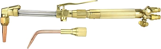 SÜA - Heavy Duty Oxy-Fuel Torch Compatible with Harris with Check Valves + Cutting Tip + Welding Tip (Acetylene)
