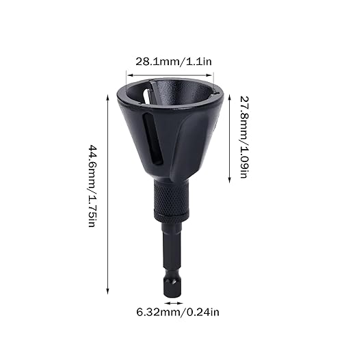 Deburring External Chamfer Tool, Deburring Drill Bit, Quick Release 1/4" Hex Shank Remove Burr Tools for 3/16"-1"(5mm-25mm) TS/DJQ-01