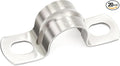 20 pcs 3/8" Conduit Clamps 304 SS Heavy Duty U-tube Clamp 2-holes Pipe Bracket, Universal Clamp for Cylindrical Components - Fits OD 10 mm (Approx. 3/8") | 20 pcs