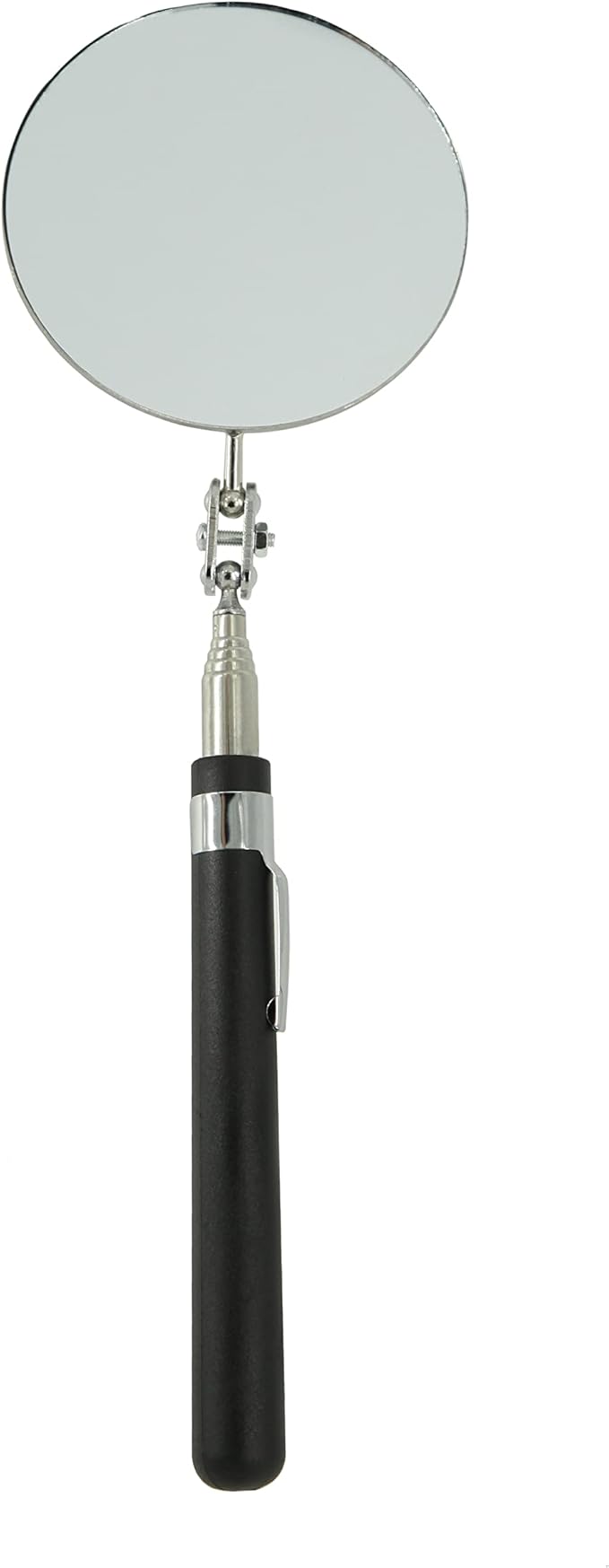 Round Telescopic Inspection Mirror, 85mm Area, Checking Tool for Vehicle, Observing Eyelashes, Mouth and Other Small Parts - Extended Large Mirror (2 PCS)