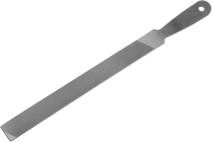 HARFINGTON Farmers Own Files 10 Inch High Carbon Steel Single Cut Flat Hand Rasp File for Deburring and Removing Material