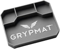 Grypmat Plus Grip Mat for Mechanics - Non-Slip Flexible Silicone Tool Tray - Tool Organizer for Tool Box - Magnetic-Free, Easy-to-Clean Tool Mat - Medium, Gray