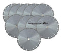 10 Pack 14" Diamond Saw Blades 13mm Segment Long Life for Cutting Brick Block Concrete Stone