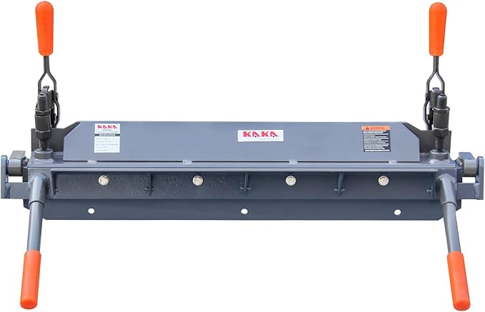 KAKA INDUSTRIAL Sheet Metal Brake, 24-Inch Metal Brake Bender, 18-Gauge Mild Steel Capacity, Heavy-Duty Metal Break, 0-135 Degrees Adjustable Siding Brake W-2418