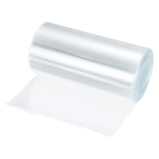 MECCANIXITY Battery Wrap PVC Heat Shrink Tubing 95mm Dia 150mm Flat 20 Feet(6meters) Clear Good Insulation for Battery Pack