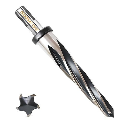 13/16" Reamer Drill Bit for Metal, M2 HSS Taper Reamer for Steel, Alloy, Wood, Plastic to Align, Enlarge Holes – 5-Spiral Flutes,1/2" Non-Slip Shank, 21mm Car Reamer, Bridge Construction Reamer.