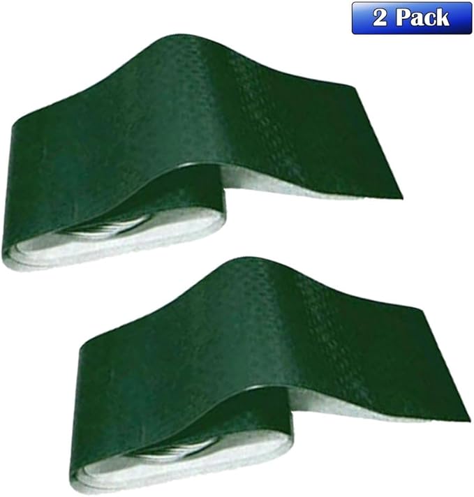 Heavy Duty Tarp Waterproof Poly Repair Tape, UV Resistant, Strong Adhesive Weatherproof Patch Kit, Repairs Holes, Patches, Rips, Tears, Frayed Edges in Tarps, Tents, 2 Pack, Green