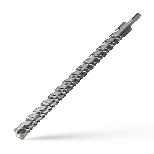 CSOOM SDS Plus Rotary Hammer Drill Bit 1"x18.11", Professional Concrete Drill Bit for Concrete, Brick, Stone and Cement Walls