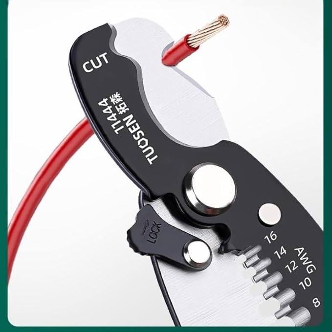 Zsling 8 Inch Inch Wire Strippers Crimpers Cutter Pliers Multi-Function Hand Tool Cable Cutting Wire Cutters