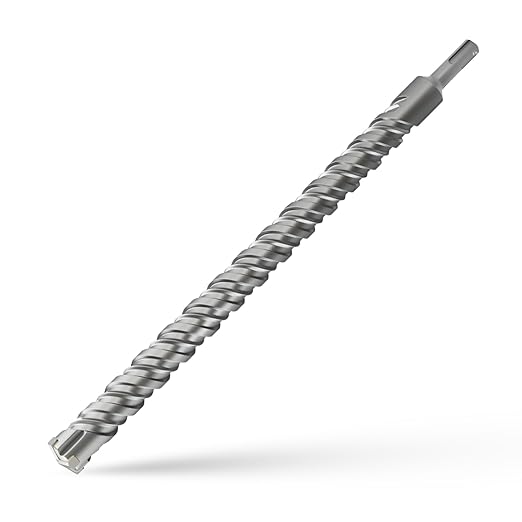 CSOOM SDS Plus Rotary Hammer Drill Bit 7/8"x18.11", Professional Concrete Drill Bit for Concrete, Brick, Stone and Cement Walls