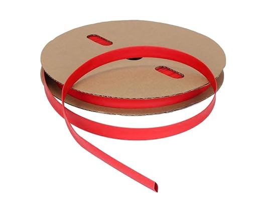 Kable Kontrol Heat Shrink Tubing - 5/8” Inch - 200' Ft Long, Red Polyolefin - 2:1 Industrial Shrink Tube & Cable Sleeve for Electrical Wire Insulation - Rated for 600 V