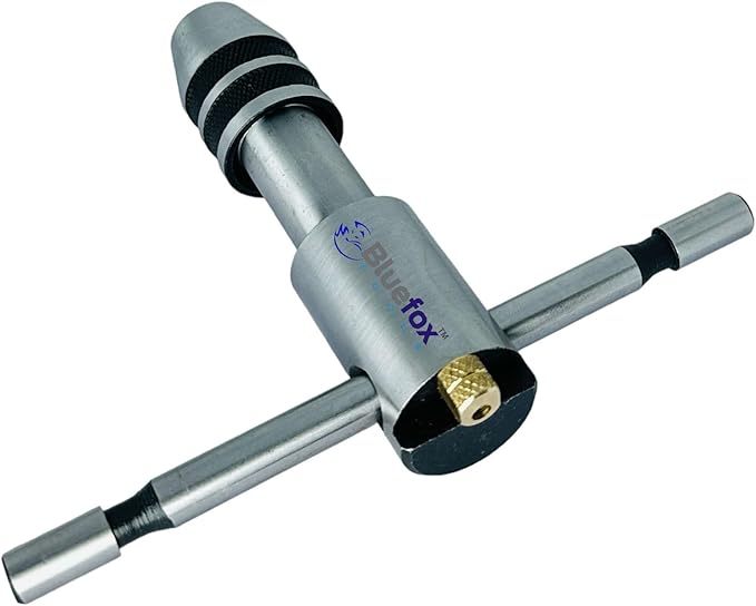Ratchet T-Handle Tap Wrench - Set (PACK of 3) | An Adjustable Hand Tool, with Quick Steel Thread Holder | Right & Left Hand Adjustment for Mechanical Work