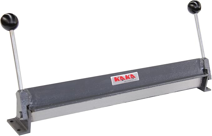 KAKA INDUSTRIAL Sheet Metal Brake, 18-Inch Sheet Metal Bender, 18-Gauge Mild Steel Capacity, Portable Bending Brake 0-90 Degree Bending Angle Adjustable Aluminum Brake W-1818