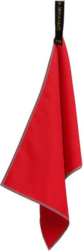 Backpacking Ultralight Quick Dry Microfiber Soft Fast Drying Hand and Face Towel Wash Cloth Camping Yoga Hiking Active Lifestyle Small (Red, Small)