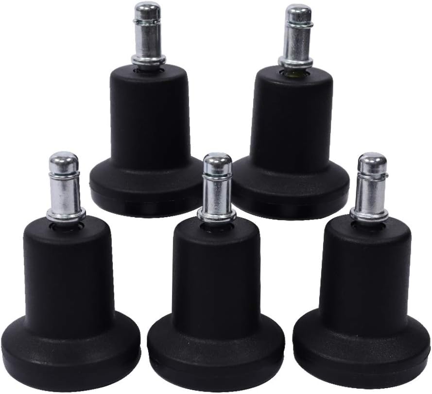 Chair Master Round Vinyl Chair/Stool-Black-for Garage, Counters, Shop, Kitchen, Computer Desks, Drafting Tables. Easy to Clean! (Glides, Low Table 16"-21")