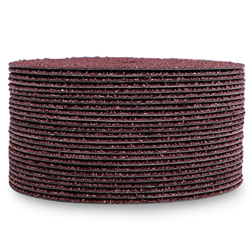BHA Aluminum Oxide Resin Fiber Sanding and Grinding Discs, 7” x 7/8” Arbor Hole, 80 Grit - 25 Pack