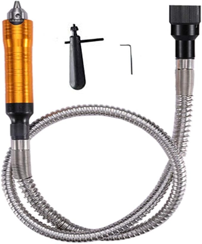 1000W Rotary Tool Flex Shaft Electric Hanging Grinder Carver, Forward and Reverse Rotation, Multi-Function Metalworking Jewelry Repair Kit, Foot Pedal Control, Metal Flexible Shaft, 30000 RPM
