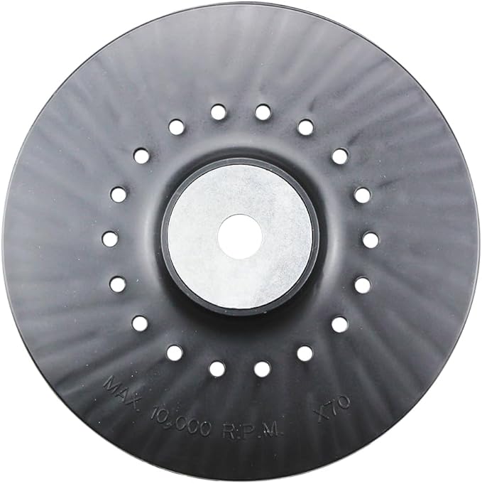 BHA Angle Grinder Ribbed Backing Pad for Resin Fiber Disc, 7" x 5/8" x 11