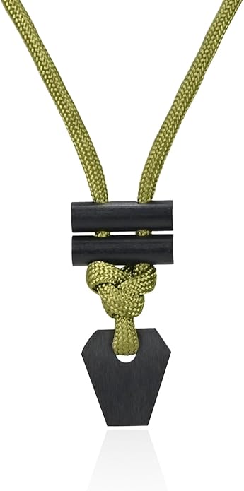 Fire Starter Necklace - Handcrafted Survival Necklace with Ferro Rod, Mini Bushcraft Paracord Necklace for Camping, Hiking, Backpacking Outdoor Gear