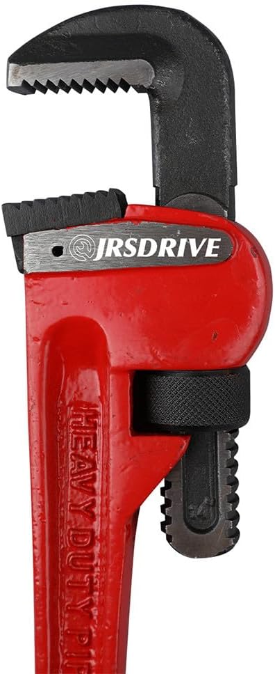 1 Piece Pipe Wrench 8 inch Heavy Duty Adjustable Plumbing Wrench Construction & Heavy-Duty Applications for Industrial & Professional Use E-2049