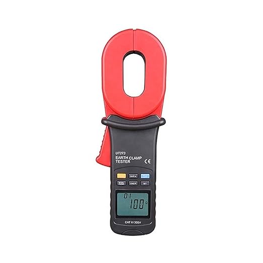 ATO Clamp-on Earth Ground Resistance Tester, 0.01-1000Ω, Digital Insulation Tester, Ideal for Outdoor Work