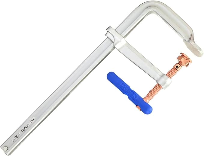 Wilton Spark-Duty Heavy F-Clamp, 18" Opening, 7" Throat, 4880 Lbs. Clamping Force (Model 4800S-18C)
