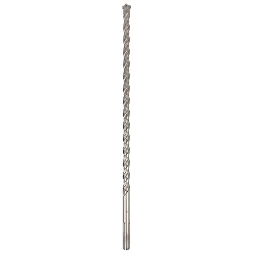 7/8 in X 24 in SDS MAX Bits, Rotary Hammer Drill Bits, Carbide Drill Bits, Masonry Drill Bits for Concrete, Stone and Brick, SDS MAX Hammer Double Flute, Masonry Drill Bit, Concrete Drill Bit