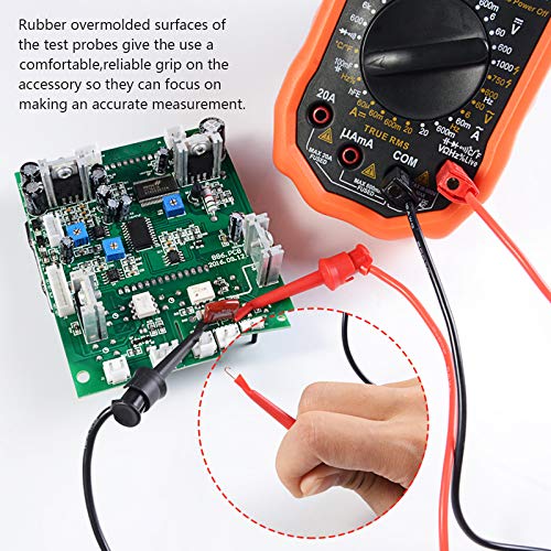 Multimeter Leads Kit, Professional Electrical Multimeter Test Leads Set with Alligator Clips, Test Hooks, Test Probes Lead, Test Tweezer