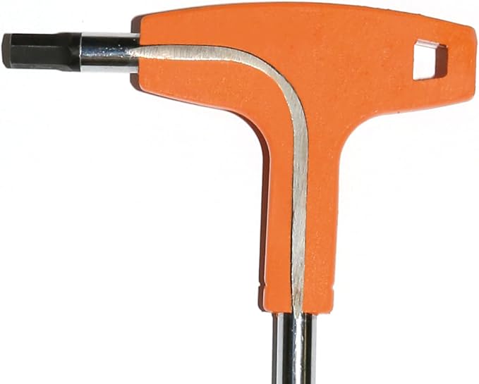 Beta 96TINOX Stainless Steel High Torque T-Handle Hex Key Allen Wrench, SAE 1/4"