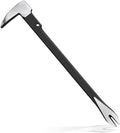 Lytool 14" Nail Puller & Cats Paw Pry Bar, Heavy Duty Cat's Claw Nail Remover with Forged CR-V Steel, Angled Chisel Tip & Non-Slip Grip for Home Renovation, Woodworking & DIY Projects