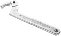 Eowpower Chrome Vanadium C Spanner Tool Adjustable Hook Wrench Square Head 115-170 mm