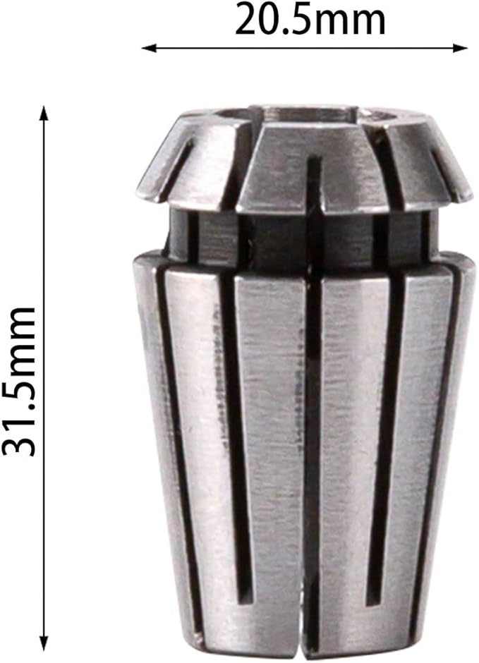 3PCS ER20 1/2", 1/4", 1/8" High Precision Spring Collet Set for CNC Engraving Milling Lathe Chuck Tool