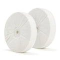 SCOTTCHEN Buffing polishing Wheels Soft Flannel 8 inch (40 Ply) for Bench Grinder Buffer with 5/8" Arbor Hole - 2 Pack